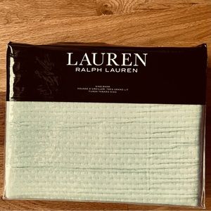Ralph Lauren Spencer Matelasse King Sham Sage Polyester Cotton
